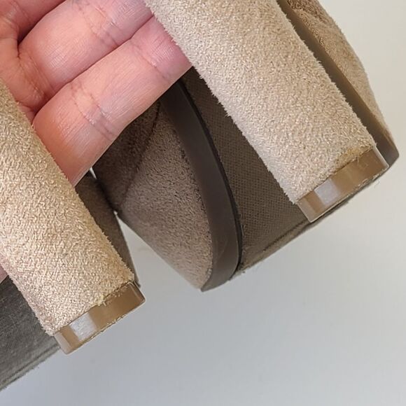 Zigi Soho Kelis Beige Suede Peeptoe Platform Heels Sz 6.5 - Picture 11 of 16